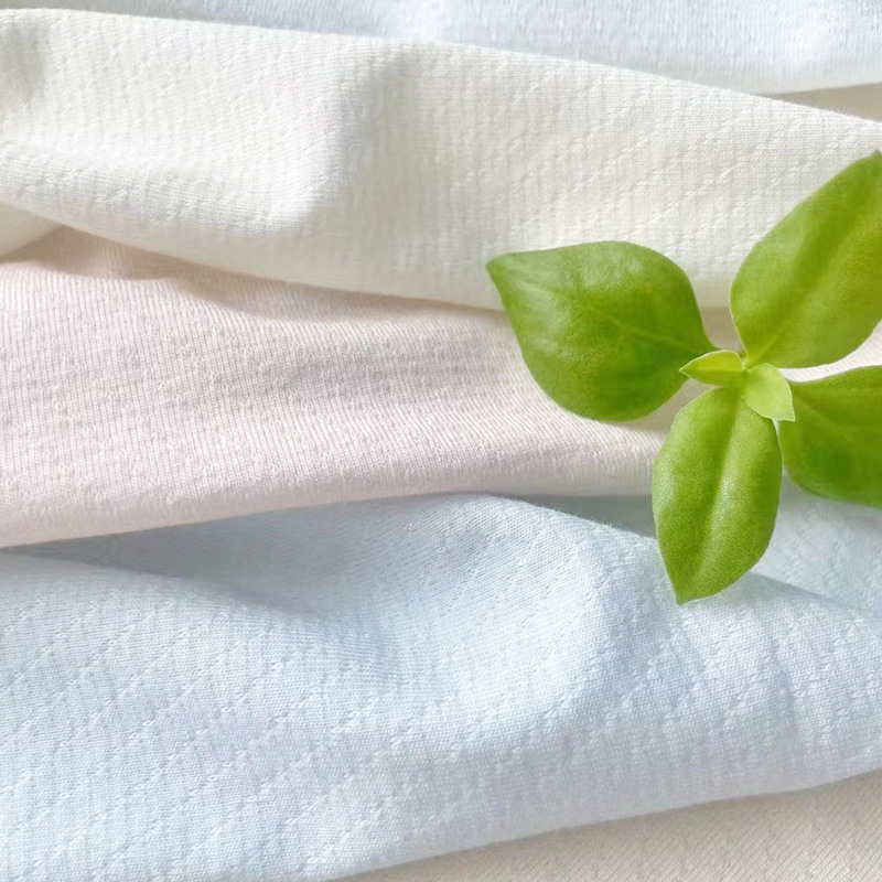 斜条冰爽电脑提花 薄款夏季汗布提花冰凉 网眼凉柔提花汗布批发