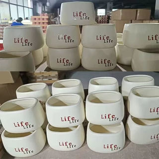 塑料花盆源头厂家仿真花客厅摆件植物仿陶瓷插家居装饰盆PP新料盆