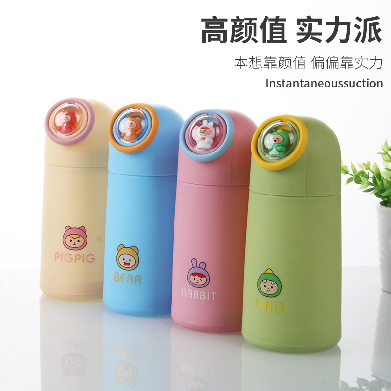 Oudq Cup Portable Travel Cup Rope Cup Handy Cup Creative Gift Cup Double Layer Glass Water Cup Promotional Small Gift 