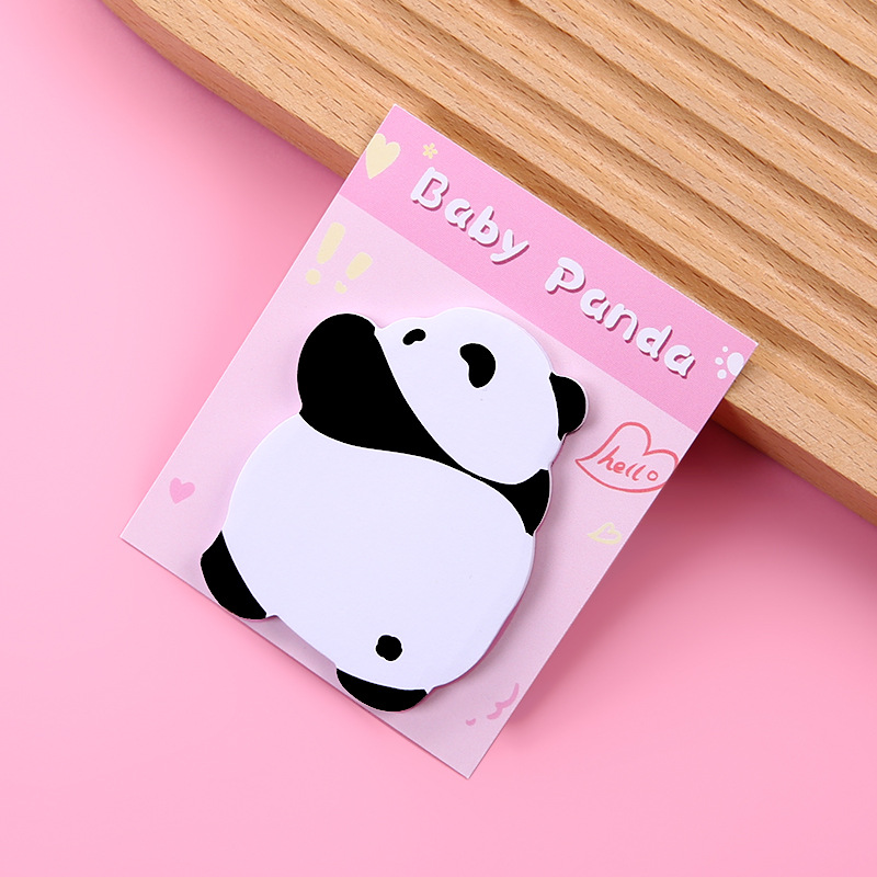 Post-it Panda Tuan Tuan Cute Red de Internet Dibujos animados Desgarrable Bloc de notas con fuerte adherencia