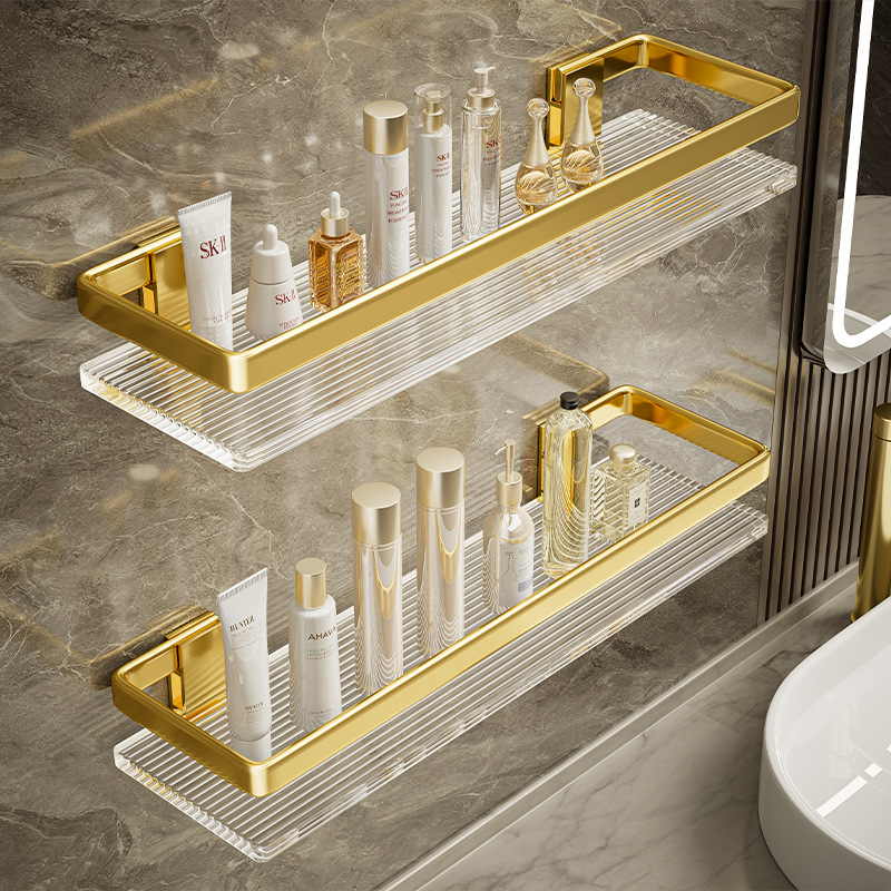 Bathroom Storage Rack Bathroom Acrylic Accessible Luxury Hanging Rack Toilet Toilet Punch-Free Wall-Mounted Storage Rack