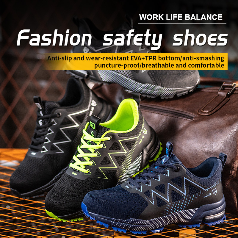Ruifan Labor Protection Shoes, Anti-Smash, Anti-Puncture, Men's Soft-Soled Lightweight Fly-Knit Cross-Border Popular Safety Shoes, Non-Slip Ruifan Labor Protection Shoes, Anti-Smash, Anti-Puncture, Men's Soft-Soled Lightweight Fly-Knit Cross-Border Popular Safety Shoes, Non-Slip