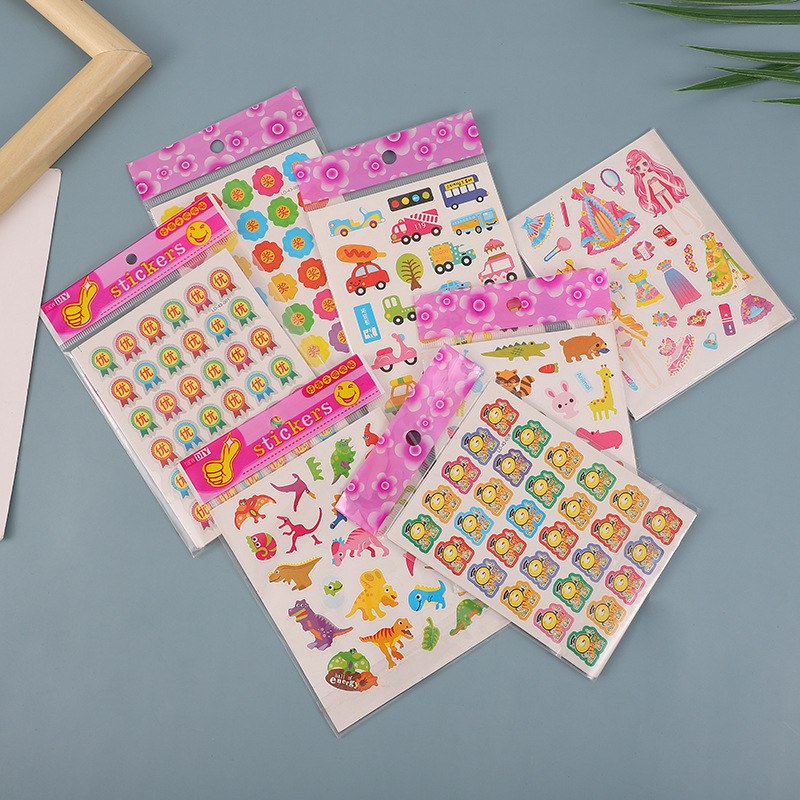 Cartoon plane Self adhesive Sticker kindergarten Reward Sticker gift Shop children gift pvc Stickers
