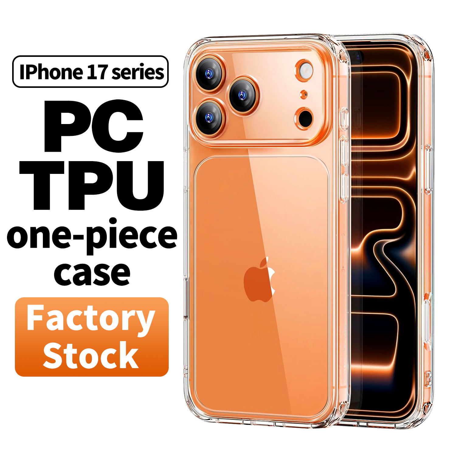 Suitable for Apple 18 Mobile Phone Case, Iphone17Pro Transparent Mobile Phone Case, All-In-One All-Inclusive Anti-Fall Case 16Promax