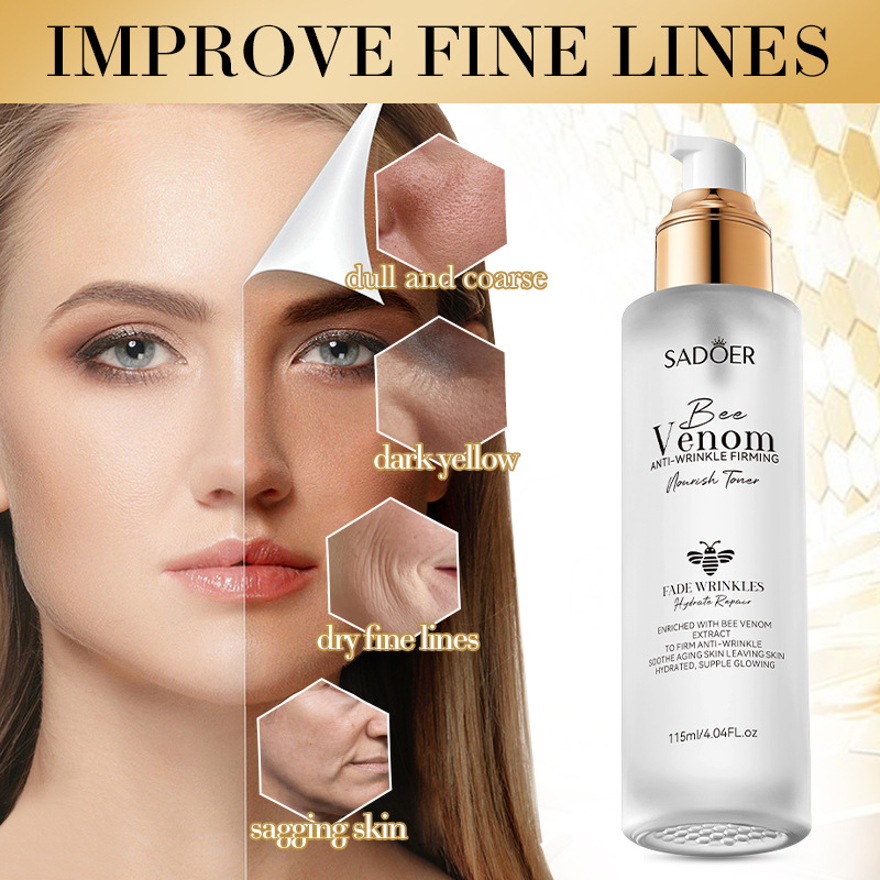 Volledig Engels SADOER Bijengif Anti-rimpel Verstevigende Voedende Toner Hydraterend Hydraterend Water_voghion.com