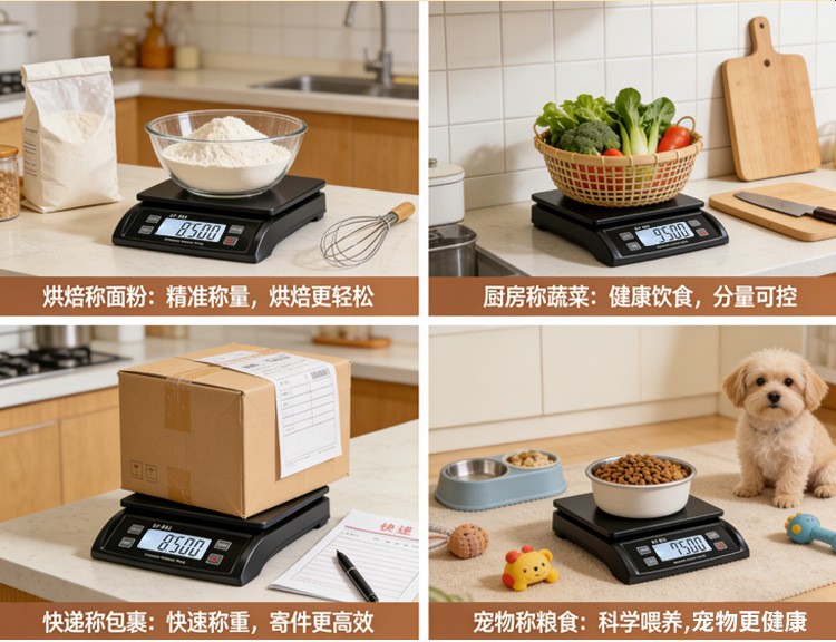 Dış Ticaret SF802 Mutfak Terazisi 30kg Paslanmaz Çelik Elektronik Terazi Kitchen Scale Fırın Elektronik Terazisi Küçük Tezgah Terazisi