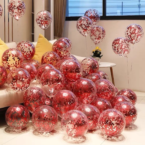 12-inch 18-inch sequined balloons manufacturer wholesale wedding room layout birthday party cross-border package decorative latex balloons