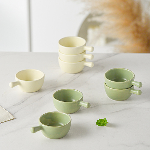 Cute children's sauce cup saucer with handle dipping saucer Western restaurant steak sauce cup creative tomato dipping bowl