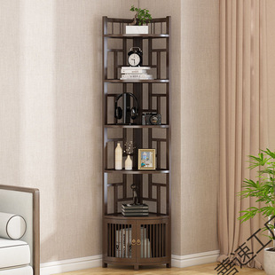 Corner Cabinet Corner Bookshelf Storage Rack Triangular Corner Cabinet Bedroom Corner Rack Multi-Layer Extra Large Integrated Storage Shelf
