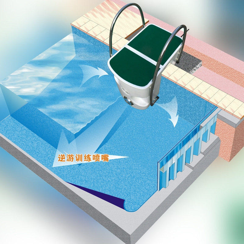 Filtro de piscina bomba de agua de circulación máquina colgante de pared Filtro de iluminación integrado equipo de piscina PISCINA máquina colgante de pared