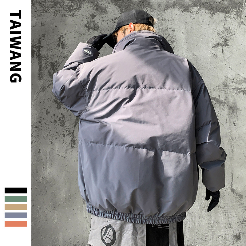 Herenkleding Modieuze zijden katoenen jassen voor mannen 2024 winter nieuwe stijl jassen voor tieners basic multi color zijden katoenen jassen_voghion.com