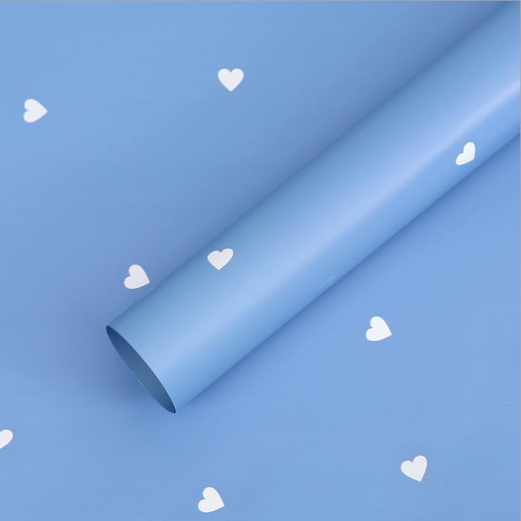 Flower Party Factory Venta al por mayor Bronceado Amor Romántico Papel de embalaje de flores Embalaje de San Valentín Papel de flores Florería Material de embalaje de regalo