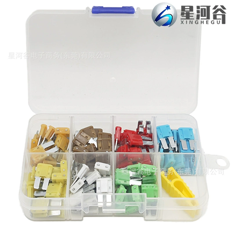 Трансграничный 100PCS цинковый лист 2A-35A длинноногий миниатюрный автомобильный вставной предохранитель комплект автомобильных предохранителей
