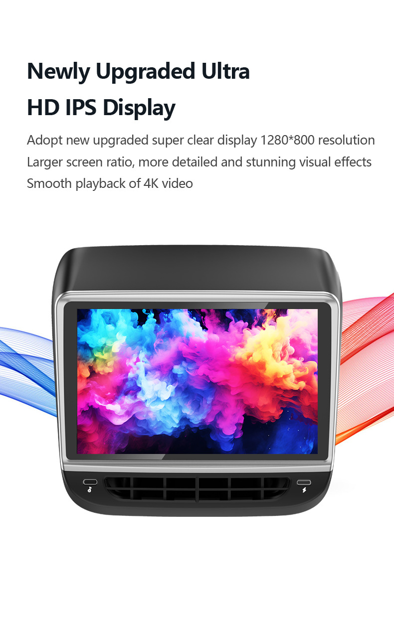Suitable for Tesla Model Y/3 rear entertainment air conditioning control modified Android display screen QCM6125