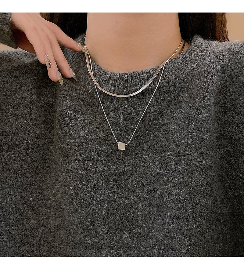 Fashion Geometric Titanium Steel Copper Plating Necklace 1 Piece