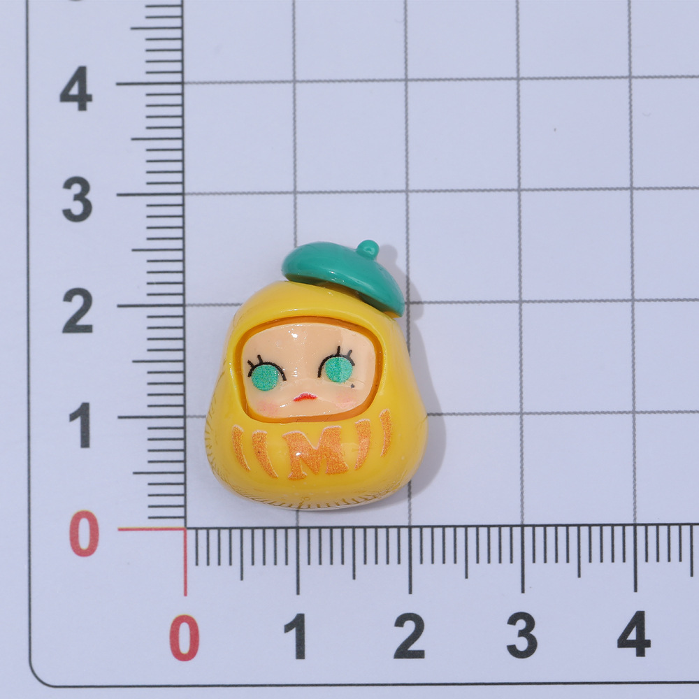 Damo de dibujos animados de grano lindo diy accesorios de resina tridimensional crema pegamento llavero colgante teléfono caso accesorios materiales, etc.