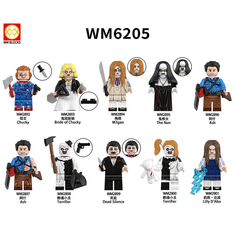 WM6205 Building Block Man Terror Series Ghost Nuns Assembled Man Man Man Building Block Toy Bag Wholesale WM6205 Building Block Man Terror Series Ghost Nuns Assembled Man Man Man Building Block Toy Bag Wholesale