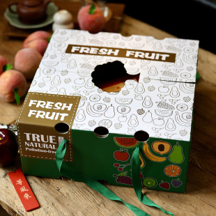 New Products in Stock Imported Fruits Portable Fruit and Vegetable Cartoon High-End Gift Box Packaging Carton Carton Portable Wholesale