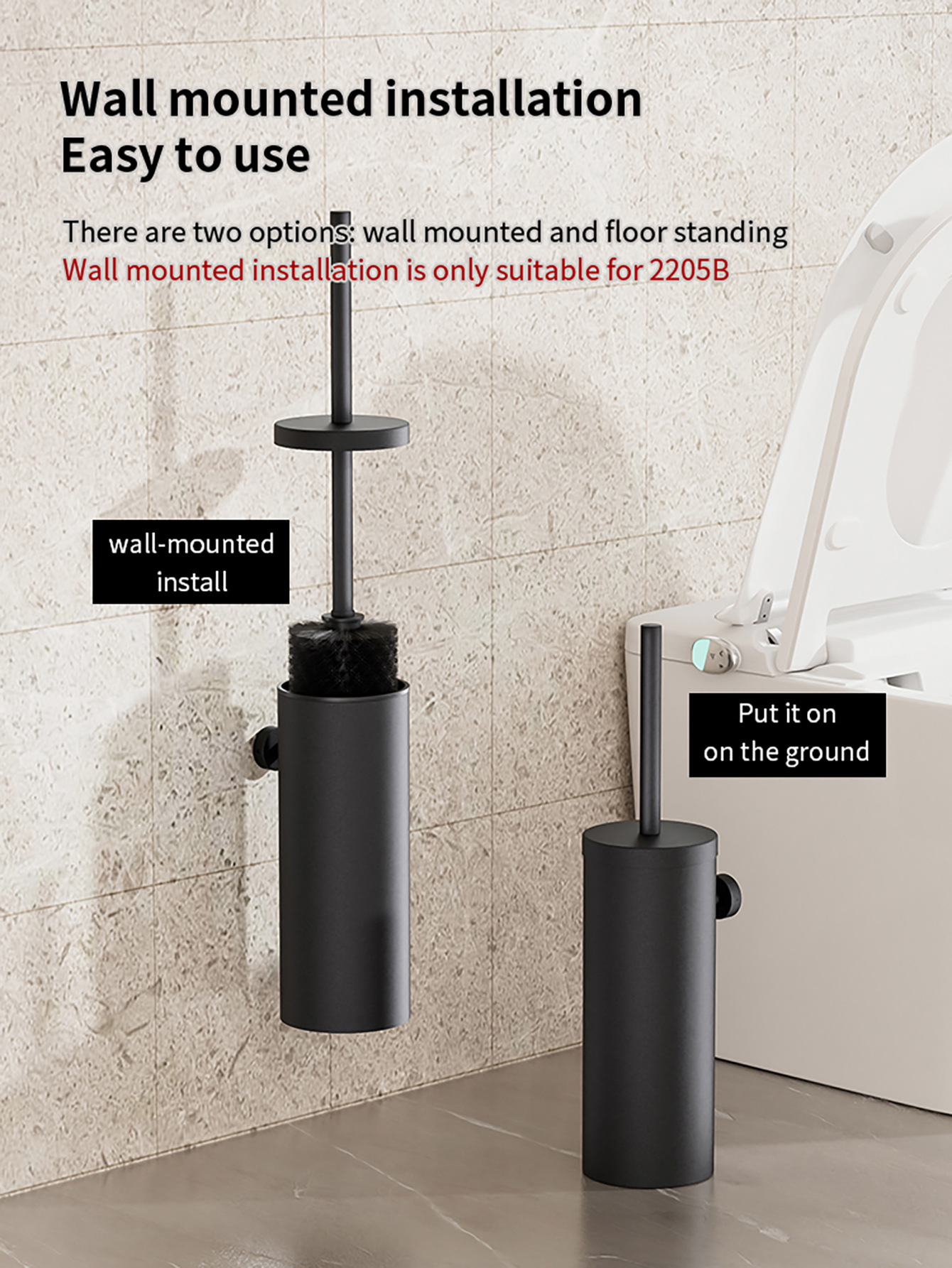 Toilet Base Home Use 360°Toilet Brush With Long Handle For Cleaning Without Dead Angles_voghion.com