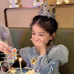 シルバーゴールドタッセル誕生日帽子絶妙な女の子の誕生日ケーキの装飾装飾品子供の誕生日帽子商業卸売