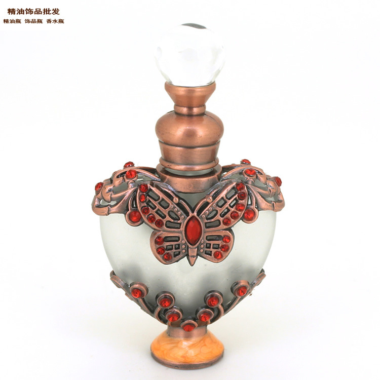 10ml心形磨砂玫红色蝴蝶款香水瓶1.jpg