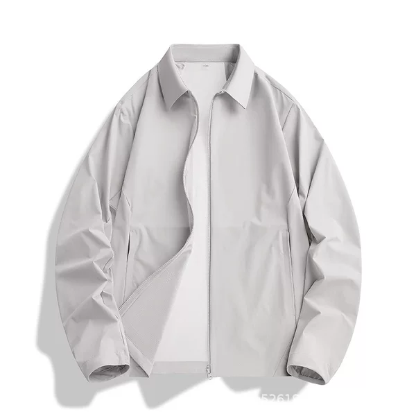 Sports Outdoor Windbreaker Spring and Summer Thin Lapel Jacket Custom Printed Logo Embroidered Workwear Spring Casual Jacket