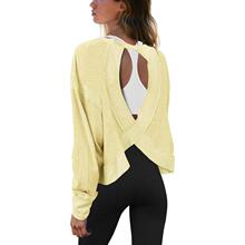 P 92290 Solid Color Long Sleeve Yoga Top �٤���� �羳�W