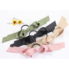 Stall 2 Yuan Store New Korean Style Ladylike Cute Double Satin Bow Tie Hairband