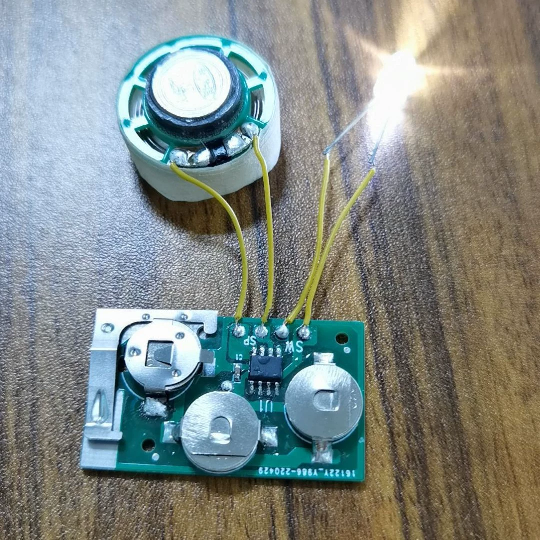 Музыкальная открытка Музыкальный модуль Музыкальный механизм Голосовой Электронная доска Голосовой механизм PCBA Дизайн программы