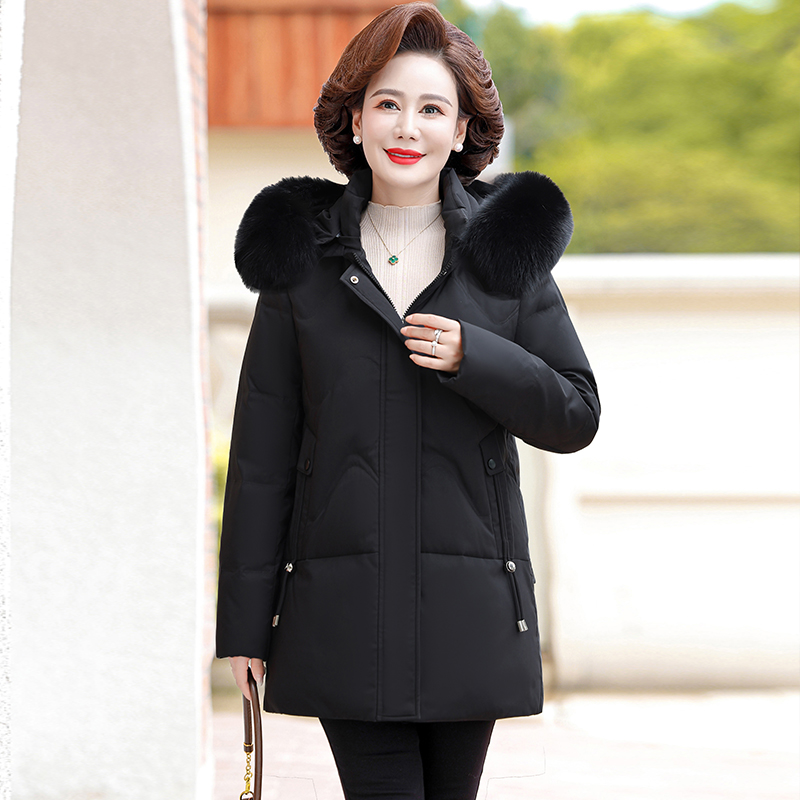 검은색 진짜 여우 모피 칼라