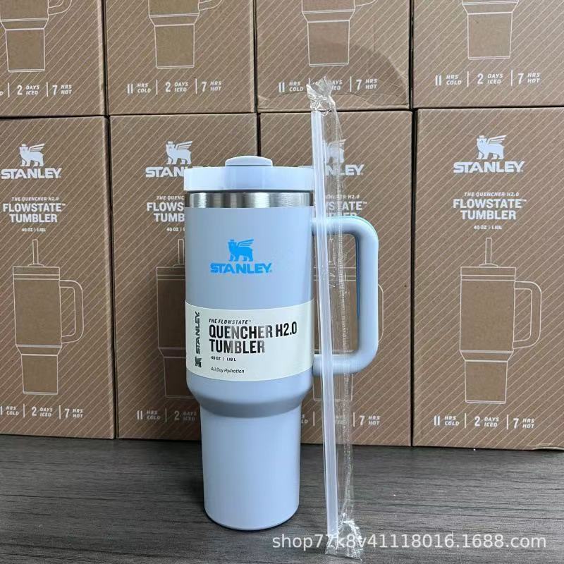 跨境外贸STANLEY史丹利保温杯304不锈钢吸管杯便携户外车载运动杯|undefined