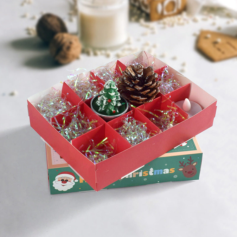 クリスマスブラインド箱趣味空紙箱現物スタンプ音楽自作サプライズプレゼント箱 (5pcs/バッグ) を加工する|undefined