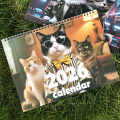 2026年新款日历创意跨境爆款日历亚马逊英文欧美搞怪台历厂家