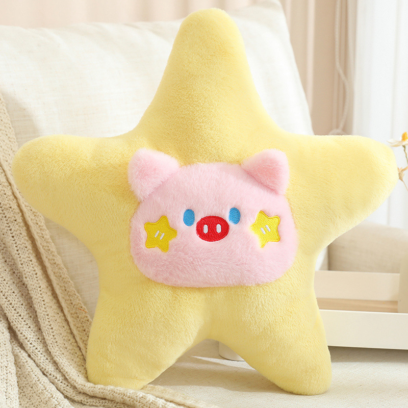 Pentagramas almohada lindo sofá cojín juguetes de peluche muñeca in adornos de dormitorio regalo perrito