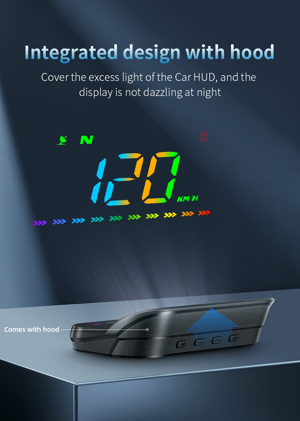 Car HUD Head-Up Display Beidou GPS Multifunctional Reflective Display Device M23 Car Head-Up Display