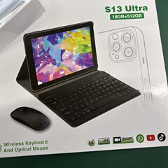 クロスミラー Android 大人用カードタブレット 10.1inch キーボードとマウスセット 12+512 ツーインワンタブレット