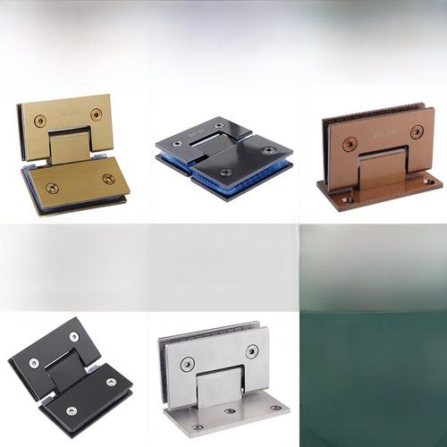 304 Bathroom Sliding Door Hinge Glass Shower Enclosure Frameless Door Glass Bracket Stainless Steel 90 Degrees