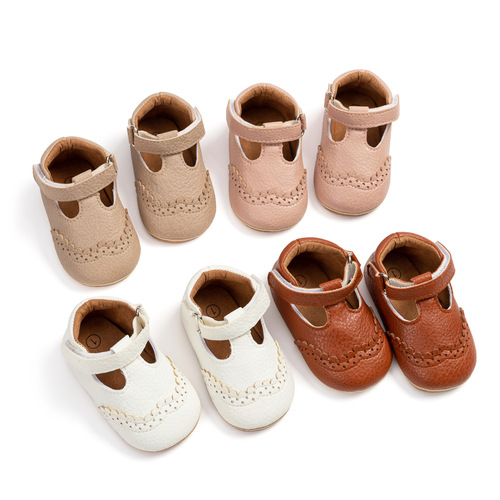 Baby Learning Shoes for Girls 0-1 Years Spring and Summer Floral Princess Shoes Soft Rubber Sole Non-Slip Infant Shoes G201