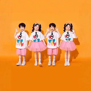 儿童六一小学生啦啦队舞蹈演出服毕业幼儿园班服运动会表演服装
