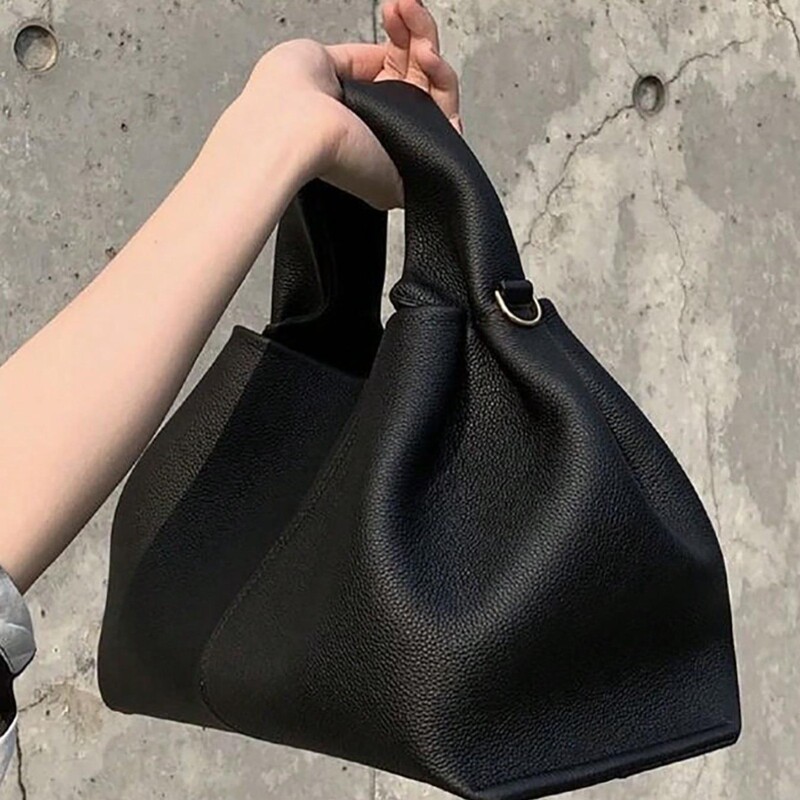 Fashionable and Simple Polene Cloud Bag, Light Luxury French Dumpling Bag, European and American Retro High-End Handbag and Crossbody Bag