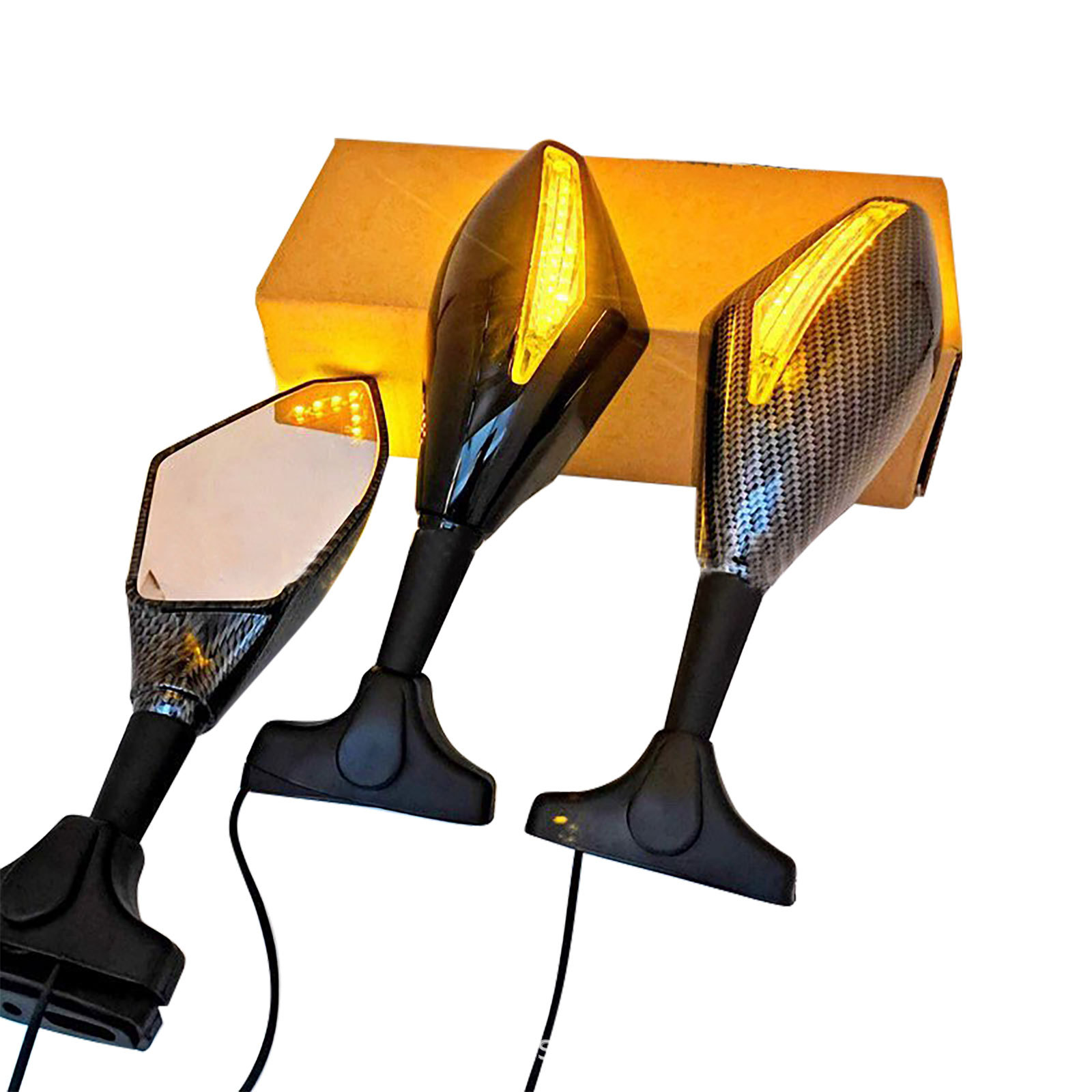 Motorcycle Reflector Mirror Universal Bajaj/Kawasaki Dominar 400 Sports Car Rearview Mirror Reversing Mirror