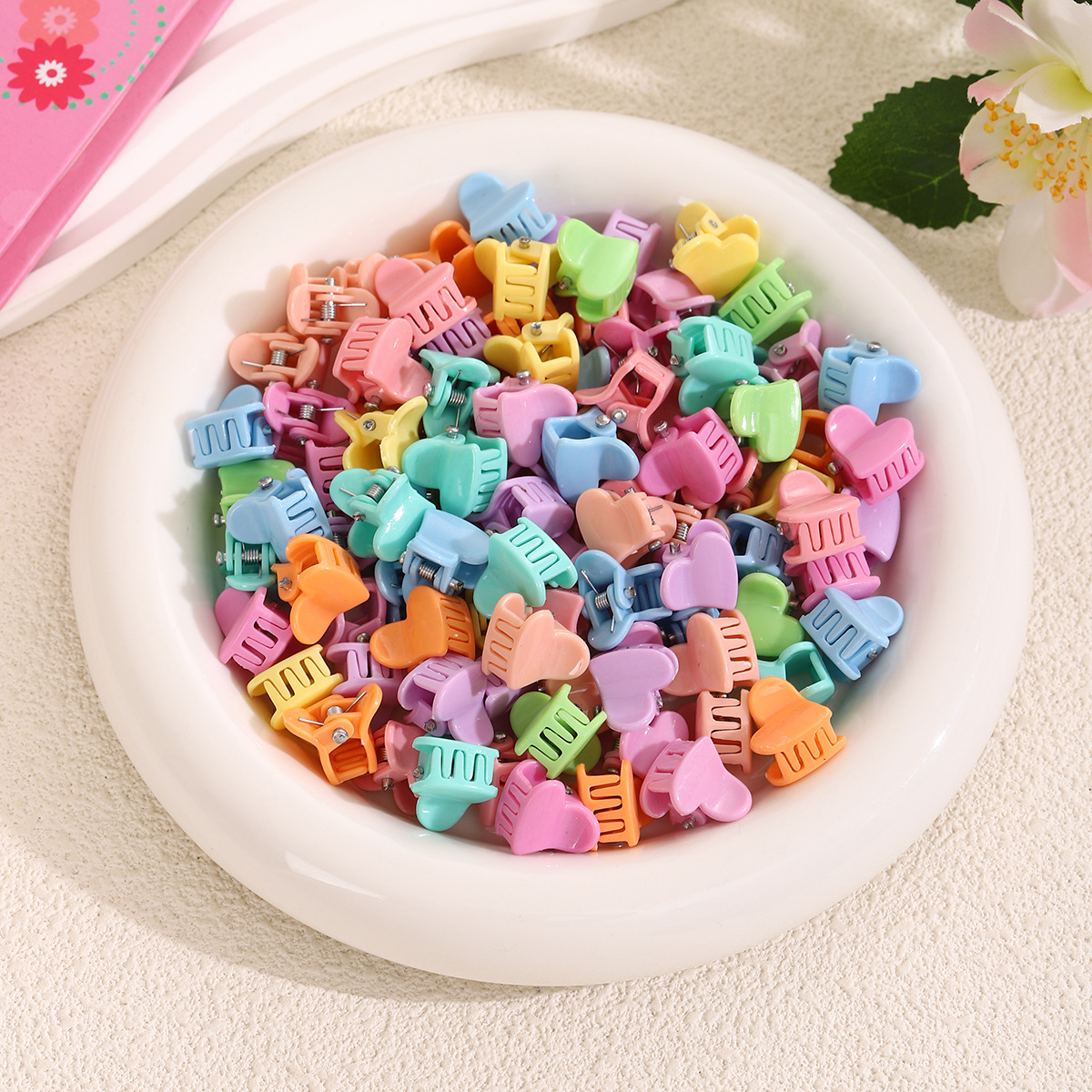 Niños pequeños clip de agarre de color niñas bebé lindas tarjetas de cabello princesa tocado pequeño clip mini clip