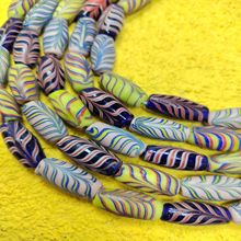 非洲贸易珠西亚老琉璃凤眼珠配饰diy配件饰品手链串珠古法散珠