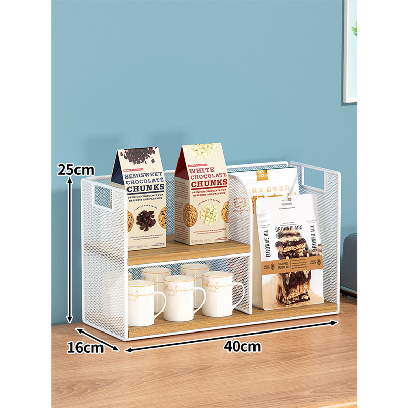 Organizador de Mesa de Madera Sólida Multifuncional para Comedor
