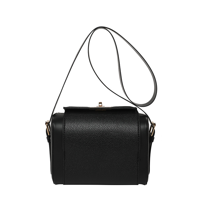 Bolso para cámara textura cuero suave bolso de mujer estilo occidental 2025 nuevo bolso casual de moda retro ins bolso de hombro simple marea