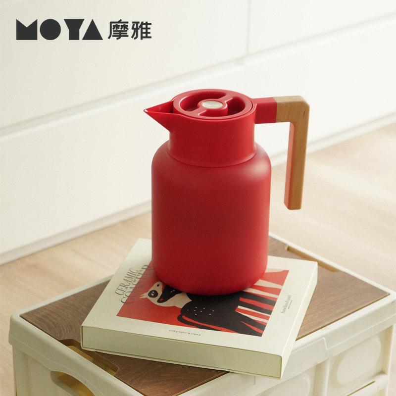 2.1 LLarge Capacity Japanese-style Thermos Kettle Restaurant High-end Stewing Teapot304 Stainless Steel Household Warm Kettle