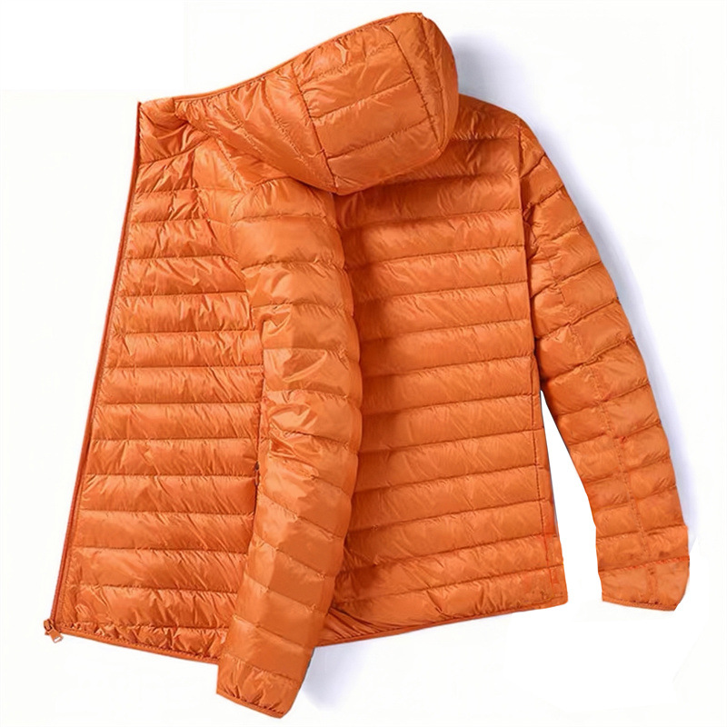 Down autumn and winter new Korean version lightweight down men's fashion trend hooded short style plus size warm jacket_voghion.com