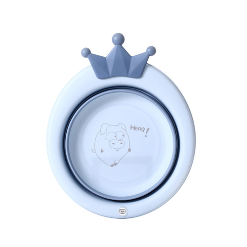 Folding baby washbasin, children's butt washing baby cartoon footbath, portable basin manufacturer wholesale