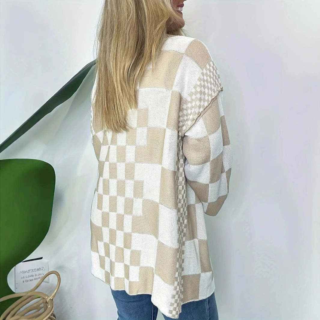 Куртка для отдыха, длинный вязаный кардиган, свитер, для импорта, Aliexpress, Amazon