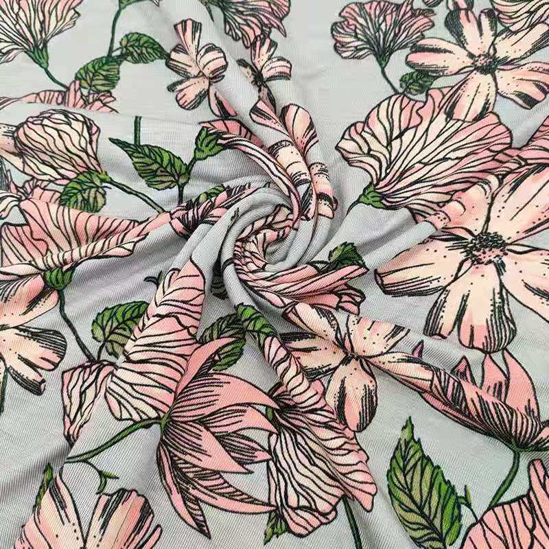 2021 new pattern Flower Cotton activity Calico clothing Dress Plain modern Decor printing Fabric factory
